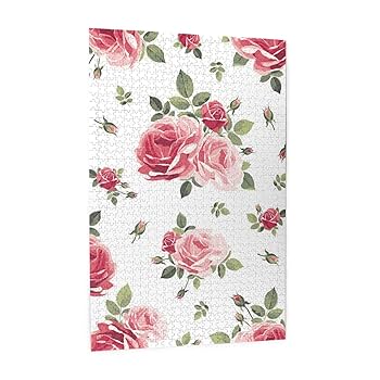 Amazon.co.jp: 1000ピース ジグソーパズル バラ 薔薇 花柄 大人